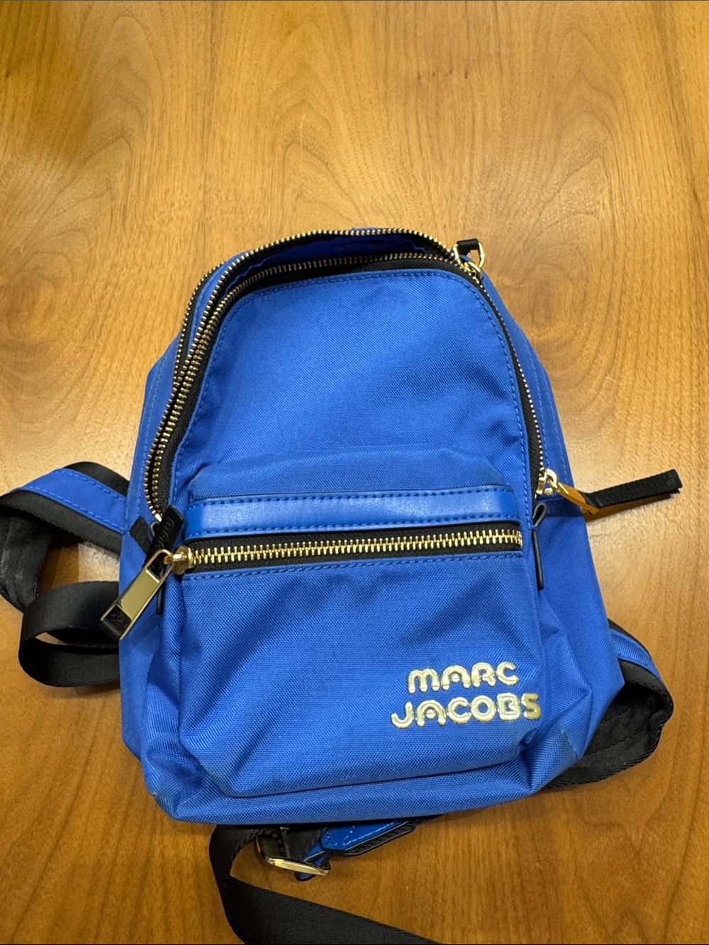 Marc Jacobs Small Blue Nylon Backpack